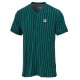 Men's Polo T-shirt Fila T-Shirt Stripes Button - deep teal/white