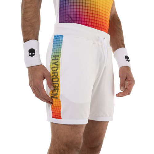 Men's shorts Hydrogen Spectrum Tech Shorts - white Men's shorts Hydrogen Spectrum Tech Shorts - white