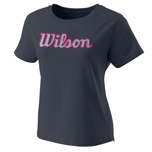 Women's T-shirt Wilson Script Eco Cotton Tee W - india ink Women's T-shirt Wilson Script Eco Cotton Tee W - india ink