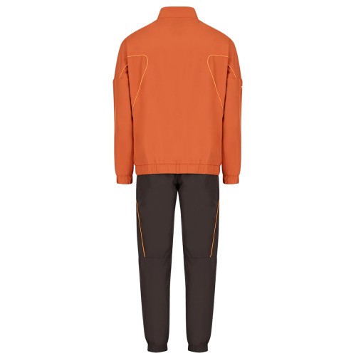 Men's Tracksuit EA7 Man Woven Tracksuit - orange/grey Men's Tracksuit EA7 Man Woven Tracksuit - orange/grey