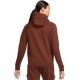 Women's jumper Nike Sportswear Essential Hoodie FZ Fleece W - bronze eclipse/white