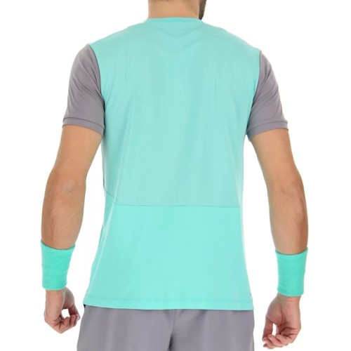 Men's T-shirt Lotto Top IV Tee - green 929c/quicksilver Men's T-shirt Lotto Top IV Tee - green 929c/quicksilver