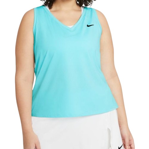 Women's top Nike Court Dri-Fit Victory Tank Plus Line W - copa/white/black