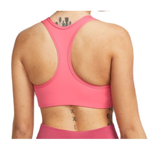 Women's bra Nike Swoosh Bra Non Pad - sea coral/white Women's bra Nike Swoosh Bra Non Pad - sea coral/white