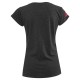 Women's T-shirt Babolat Exercise Flag Message Tee Women - black heather Women's T-shirt Babolat Exercise Flag Message Tee Women - black heather