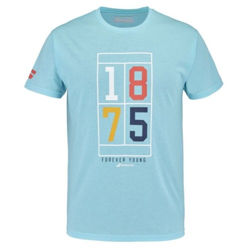 Boys' t-shirt Babolat Exercise Cotton Tee Boy - angel blue heather Boys' t-shirt Babolat Exercise Cotton Tee Boy - angel blue heather