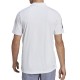 Men's Polo T-shirt Adidas Club 3-Stripes Tennis Polo Shirt - white