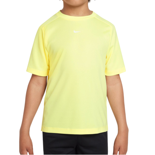 Boys' t-shirt Nike Dri-Fit Multi+ Training Top - citron tint/white Boys' t-shirt Nike Dri-Fit Multi+ Training Top - citron tint/white