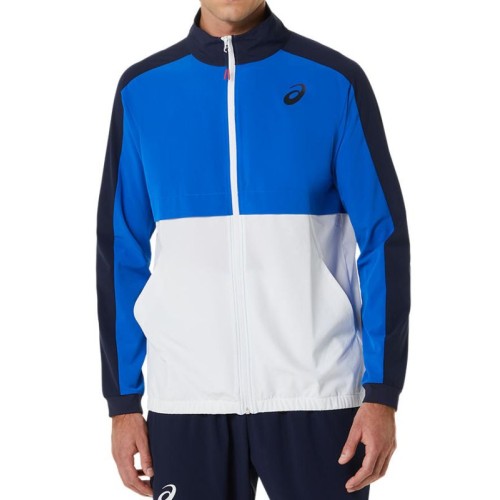 Men's Jumper Asics Match Jacket - tuna blue/midnight