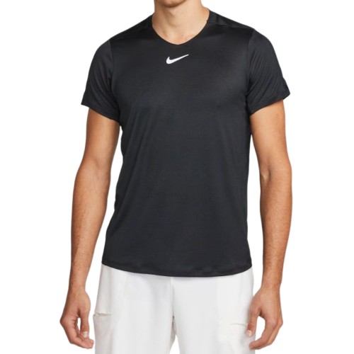 Men's T-shirt Nike Men's Dri-Fit Advantage Crew Top - black/white