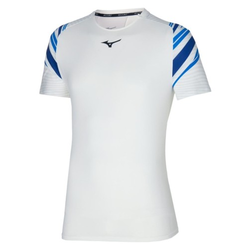 Men's T-shirt Mizuno Shadow Tee - white Men's T-shirt Mizuno Shadow Tee - white