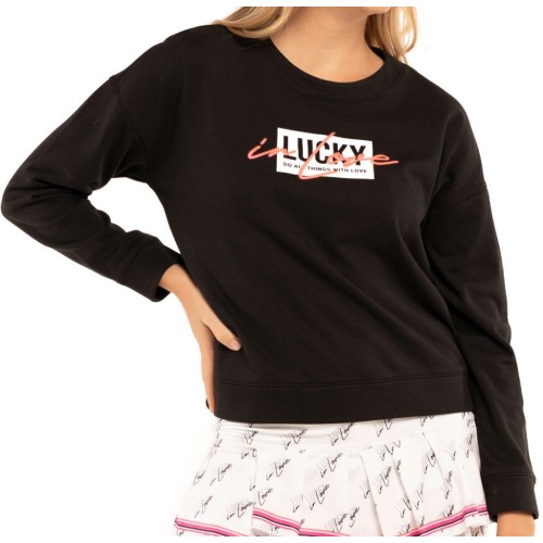 Women's jumper Lucky in Love Core Signature Lucky In Love Pullover - black Women's jumper Lucky in Love Core Signature Lucky In Love Pullover - black