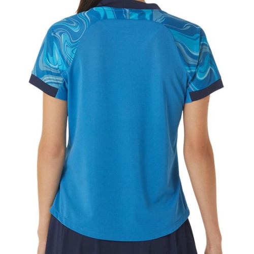 Women's T-shirt Asics Match Graphic SS Top - reborn blue Women's T-shirt Asics Match Graphic SS Top - reborn blue