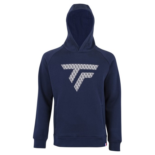 Men's Jumper Tecnifibre Fleece Hoodie - marine Men's Jumper Tecnifibre Fleece Hoodie - marine
