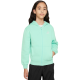Girls' jumper Nike Club Fleece Full-Zip Hoodie - emerald rise/white Girls' jumper Nike Club Fleece Full-Zip Hoodie - emerald rise/white
