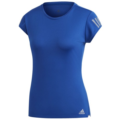 Women's T-shirt Adidas W Club 3 Stripes Tee - royal blue