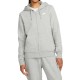 Women's jumper Nike Sportswear Club Fleece Full Zip Hoodie - dark grey heather/white Women's jumper Nike Sportswear Club Fleece Full Zip Hoodie - dark grey heather/white