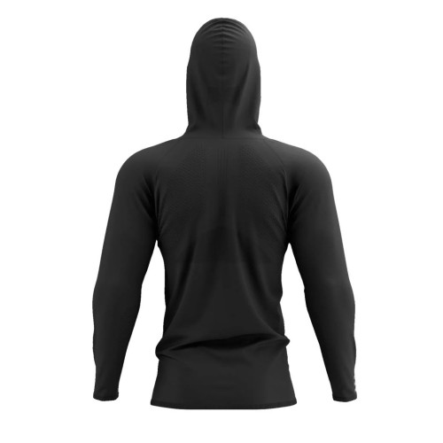 Men's Jumper Compressport 3D Thermo Seamless Hoodie Zip - black Men's Jumper Compressport 3D Thermo Seamless Hoodie Zip - black