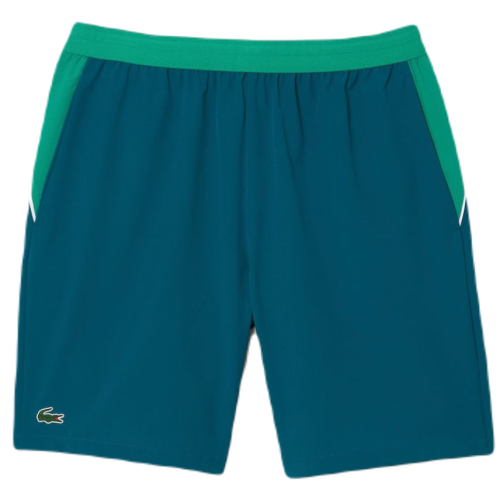 Men's shorts Lacoste SPORT x Novak Djokovic Colorblock Shorts - green/white