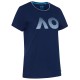 Women's T-shirt Australian Open T-Shirt AO Textured Logo - navy Women's T-shirt Australian Open T-Shirt AO Textured Logo - navy