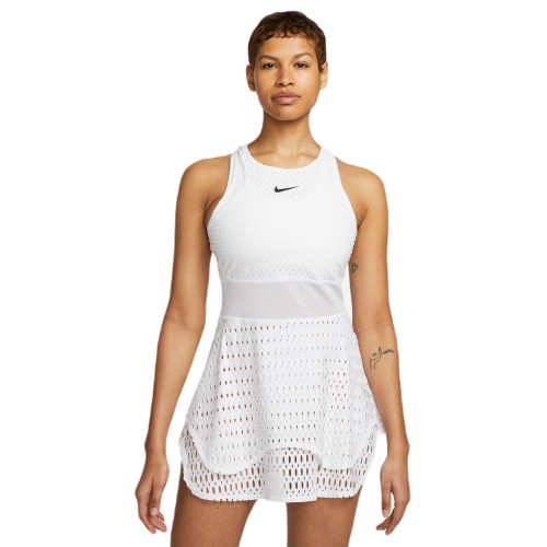 Women's dress Nike Court Dri-Fit Slam Tennis Dress - white/black Women's dress Nike Court Dri-Fit Slam Tennis Dress - white/black