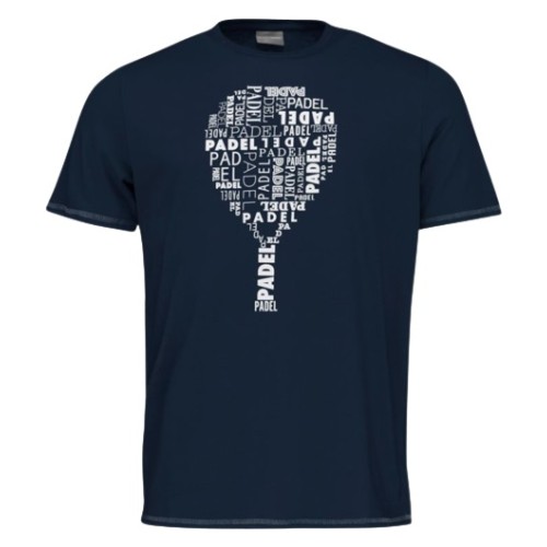 Boys' t-shirt Head Padel TYPO T-Shirt JR - dark blue Boys' t-shirt Head Padel TYPO T-Shirt JR - dark blue