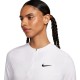 Women's long sleeve T-shirt Nike Court Advantage Dri-Fit 1/4-Zip Tennis Mid Layer - white/black