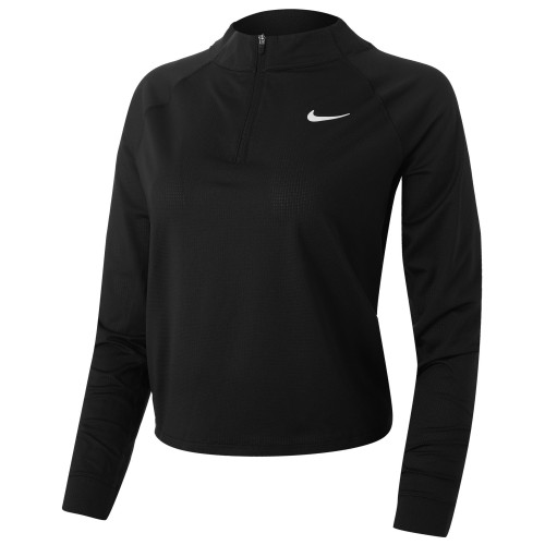 Women's long sleeve T-shirt Nike Court Dri-Fit Victory Top LS W - black/white