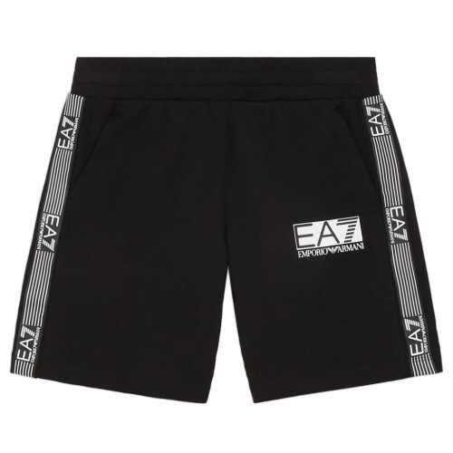 Boys' shorts EA7 Boy Jersey Bermuda - black