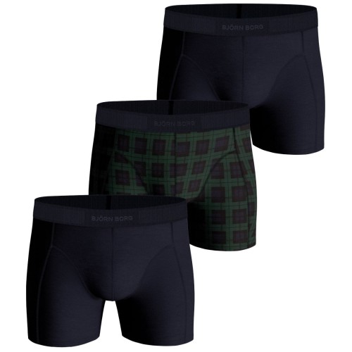 Men's Boxers Bj_rn Borg Core Boxer 3P - green/print/navy blue