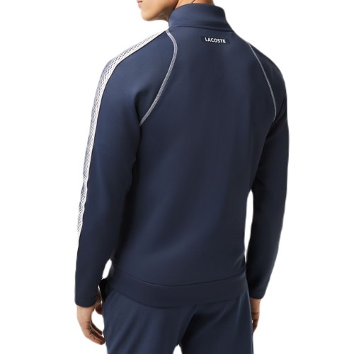 Men's Jumper Lacoste Tennis x Daniil Medvedev Zipped Sweatshirt - blue/white Men's Jumper Lacoste Tennis x Daniil Medvedev Zipped Sweatshirt - blue/white