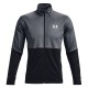 Men's Jumper Under Armour Men's UA Pique Track Jacket - black/white Men's Jumper Under Armour Men's UA Pique Track Jacket - black/white