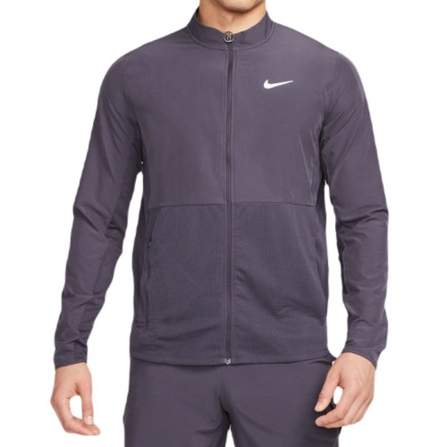 Men's Jumper Nike Court Advantage Packable Jacket - gridiron/white Men's Jumper Nike Court Advantage Packable Jacket - gridiron/white