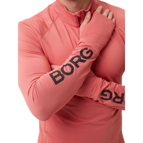 Men's Jumper Bj_rn Borg Borg Midlayer Half Zip - faded rose Men's Jumper Bj_rn Borg Borg Midlayer Half Zip - faded rose