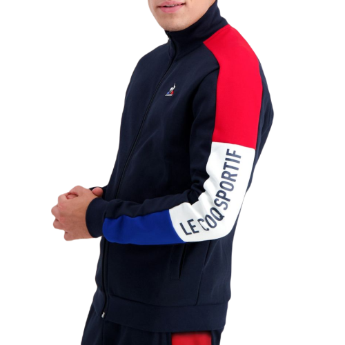 Men's Jumper Le Coq Sportif TRI Full Zip Sweat N°1 SS23 - sky captain Men's Jumper Le Coq Sportif TRI Full Zip Sweat N°1 SS23 - sky captain