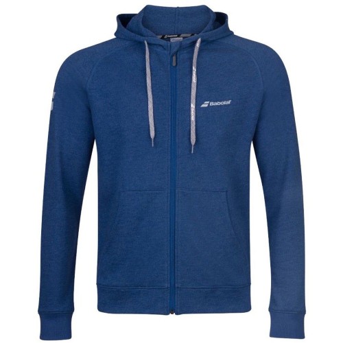 Men's Jumper Babolat Exercise Hood Jacket Men - estate blue heather Men's Jumper Babolat Exercise Hood Jacket Men - estate blue heather