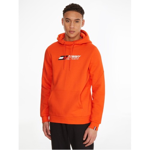 Men's Jumper Tommy Hilfiger Essentials Hoody - acid orange Men's Jumper Tommy Hilfiger Essentials Hoody - acid orange