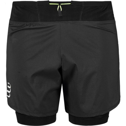 Men's shorts Compressport Trial 2-in-1 Short - black