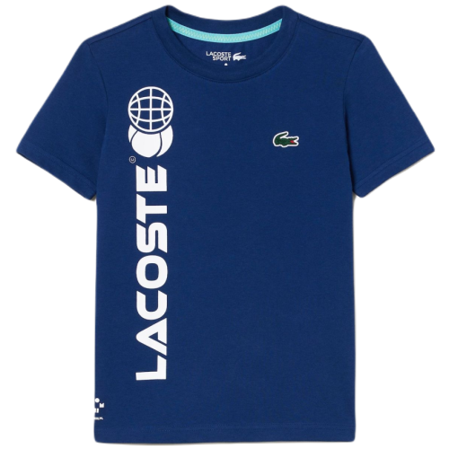 Boys' t-shirt Lacoste Cotton Jersey Tennis T-Shirt - navy blue