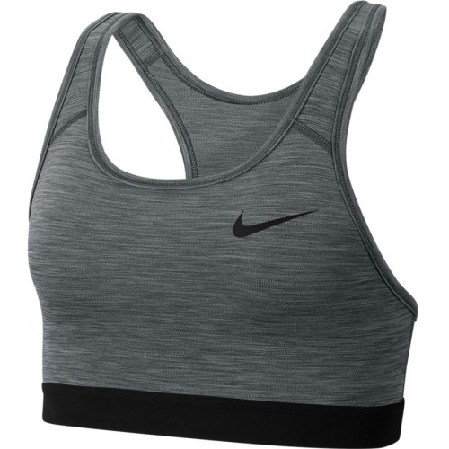 Women's bra Nike Dri-Fit Swoosh Band Bra Non Pad - smoke grey/htr/black