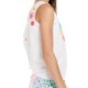 Girls' T-shirt Lucky in Love Novelty Print All Smiles Tie Back Tank - multicolor Girls' T-shirt Lucky in Love Novelty Print All Smiles Tie Back Tank - multicolor