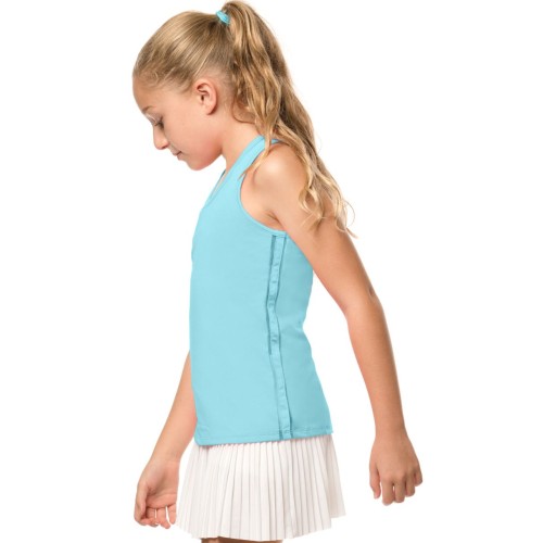 Girls' T-shirt Lucky in Love Core V-Neck Cutout Tank Girls - ocean Girls' T-shirt Lucky in Love Core V-Neck Cutout Tank Girls - ocean