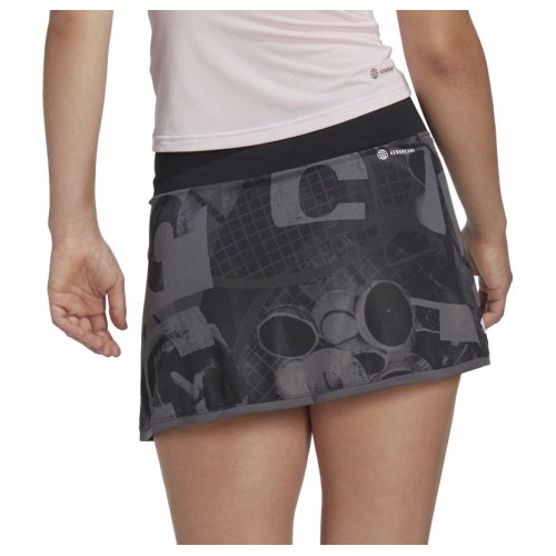 Women's skirt Adidas Club Graphic Skirt - black/grey Women's skirt Adidas Club Graphic Skirt - black/grey