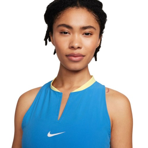 Women's dress Nike Court Dri-Fit Advantage Club Dress - light photo blue/white Women's dress Nike Court Dri-Fit Advantage Club Dress - light photo blue/white