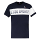 Men's T-shirt Le Coq Sportif BAT Tee Short Sleeve N°2 SS23 - sky captain/new optical white