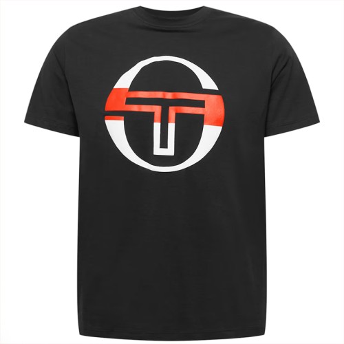 Boys' t-shirt Sergio Tacchini Iberis Jr T-shirt - black/orange