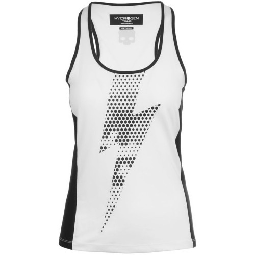 Women's top Hydrogen Tech Thunderbolt Tank Top - white/black Women's top Hydrogen Tech Thunderbolt Tank Top - white/black