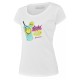 Women's T-shirt Babolat Exercise Message Tee Woman - white Women's T-shirt Babolat Exercise Message Tee Woman - white