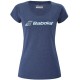 Women's T-shirt Babolat Exercise Glitter Tee W - estate blue heather Women's T-shirt Babolat Exercise Glitter Tee W - estate blue heather