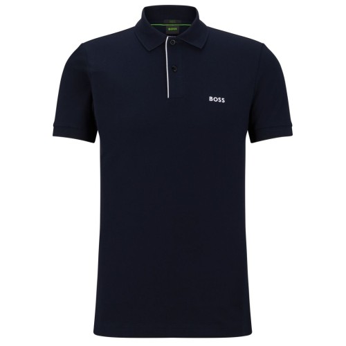 Men's Polo T-shirt BOSS Paule 2 - dark blue Men's Polo T-shirt BOSS Paule 2 - dark blue